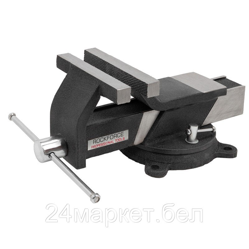 RF-6540805 RockFORCE Тиски стальные поворотные с наковальней 5"-125мм