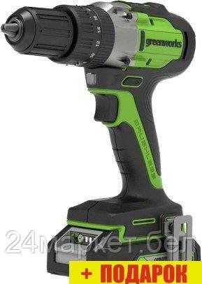 Ударная дрель-шуруповерт Greenworks GD24DD60K2 3704107UA (с 1-им АКБ)