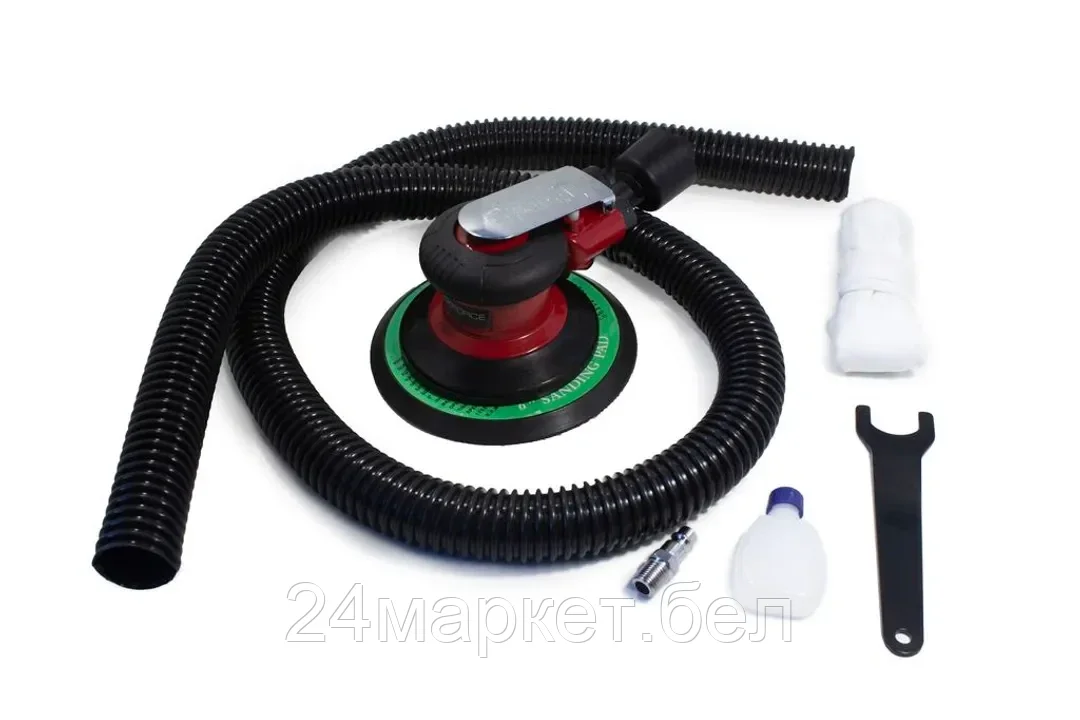 Пневмошлифовальная орбитальная машинка с принудительной системой пылеотвода 6"(150мм,12000об/мин, 128л/мин,6.3Bar) Rock FORCE RF-RP7336S