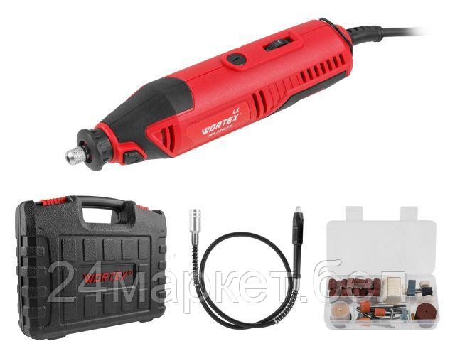 Гравер электрический WORTEX LX MG 3214-1 E в чем.+аксессуары 130 Вт,10000-35000 об/мин,цанги 3,0/3,2 (в чем. +100 аксесс., гибкий вал) 1333744