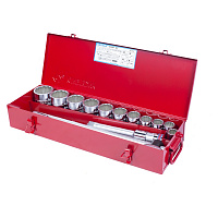 KING TONY 6016SR KING TONY Набор торцевых головок с принадлежностями 3/4", двенадцатигранные, 7/8"-2", 16 предметов