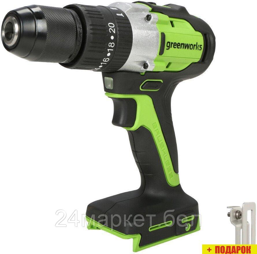 Ударная дрель-шуруповерт Greenworks GD24DD60 3704107CUB (без АКБ)