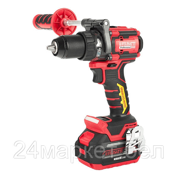 Аккумуляторная дрель-шуруповерт 160Нм без удара(кейс, 2*5а/ч, З/У 4а) (FT16128 Felisatti)