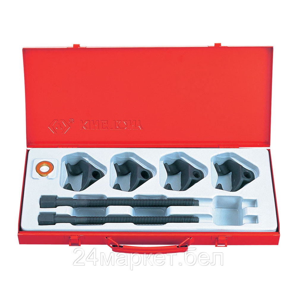 KING TONY 9BF21 KING TONY Набор для стяжки пружин амортизатора, 85-270 мм, кованые крюки, 6 предметов