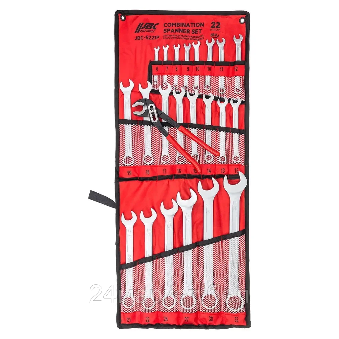 JBC-5221P+1 Набор ключей комбинированных 22пр. JBC