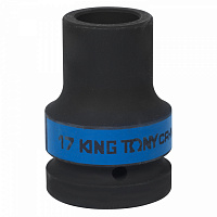 KING TONY 853417M KING TONY Головка торцевая глубокая ударная четырехгранная 1", 17 мм, футорочная