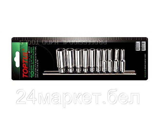 Набор торцевых головок Toptul GBAR1001 10 предметов