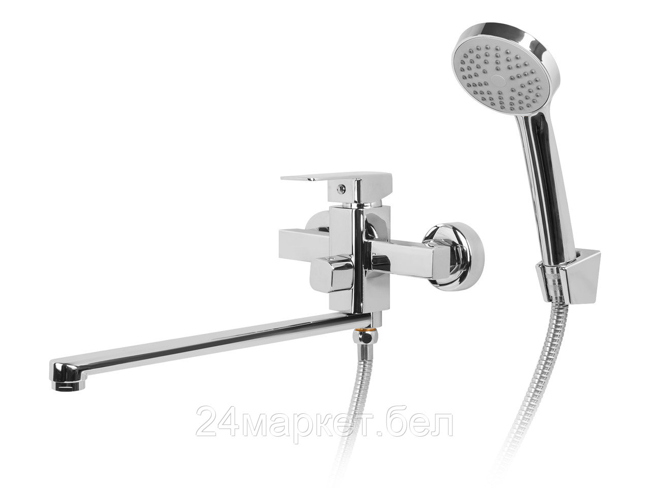 Смеситель для ванны D35-A, серия 210 ECONOCE (Длинный L-излив, несъёмный, длина 300 мм., поворотный) EC0217