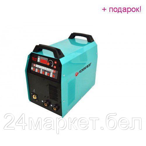 FORSAGE Сварочный аппарат Profi MIG, MMA, TIG (220V, холостой ход 65V,6.0кВт, 5-200А, электрод 1,6-4мм, проволока 0.6-1.2мм, к-т мощности 0.7, цифр. табло) Forsage F-MIG200 PULSE