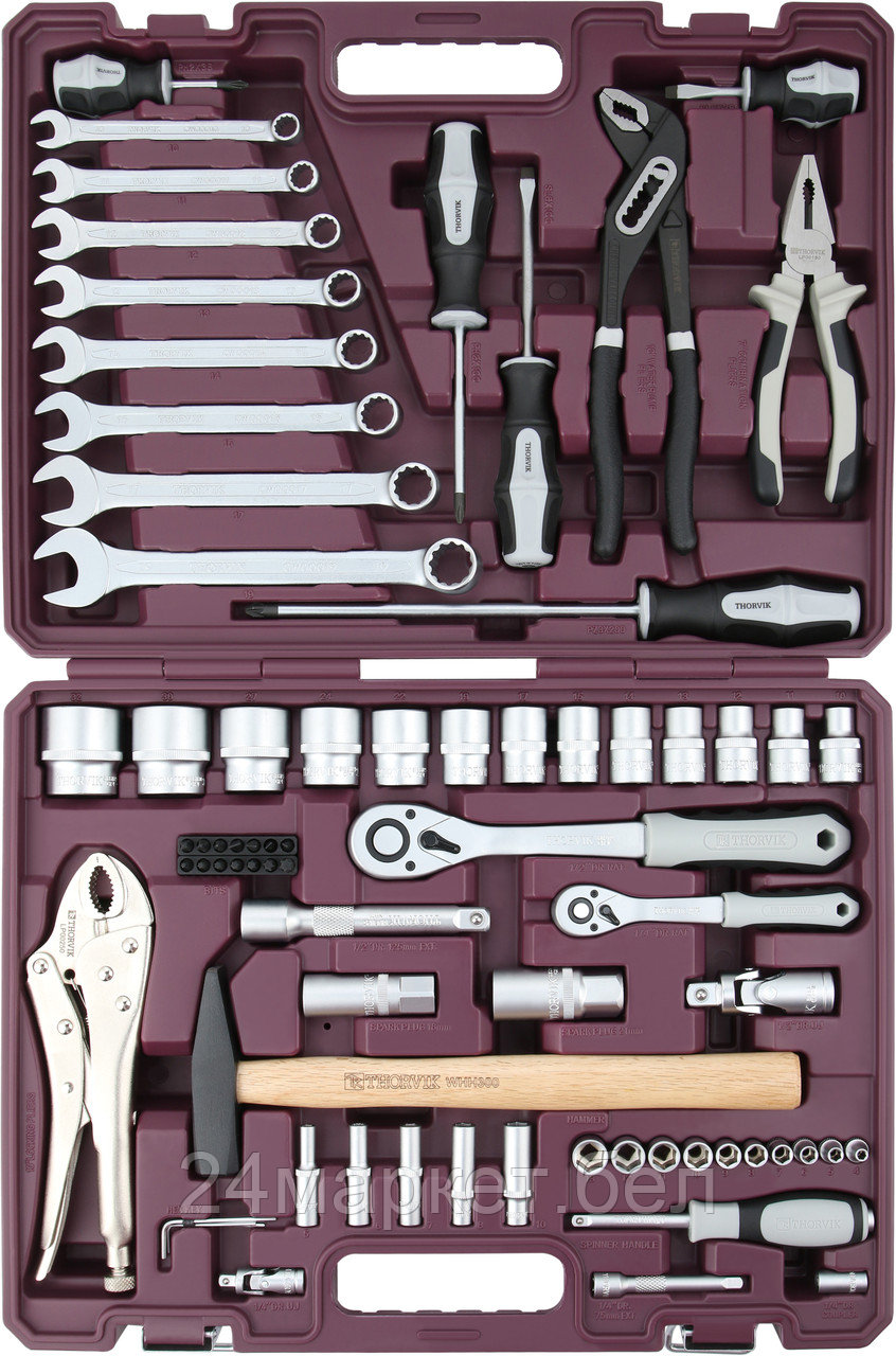 Набор домашнего мастера Thorvik TS072 (72 предмета)