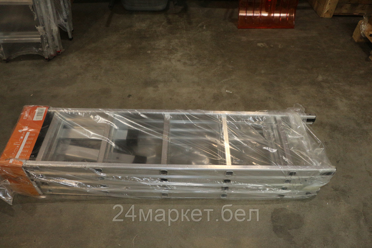 Лестница алюм. многофункц. 4х5 ступ. (стрем.-280см, лестн.-570см) 14,6кг STARTUL (ST9732-05) уцене