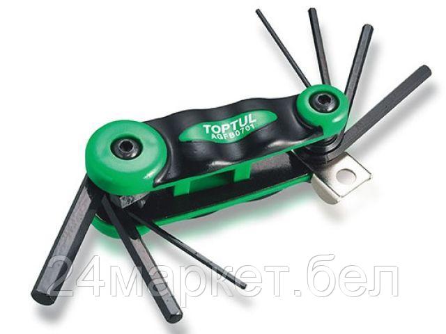 Набор ключей шестигр. 2-8мм 7шт длинн. TOPTUL (AGFB0701) AGFB0701