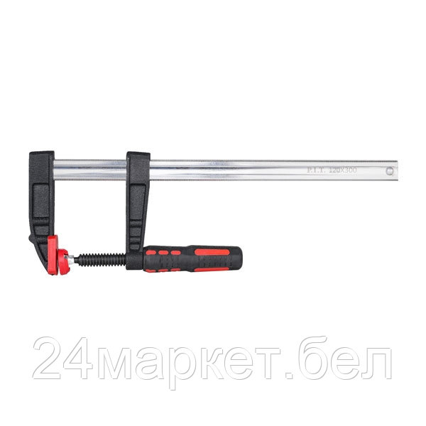 Струбцина винтовая P.I.T. ADVANCE HCLF03-0300, 300 мм, тип F, 120х270 мм, 4000 Н, сталь/чугун