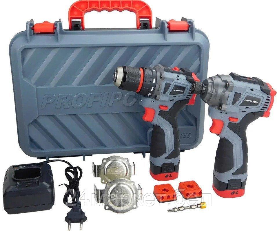 Profipower ProfiSet 2A16 E0227 (шуруповерт, винтоверт, 2 АКБ, кейс)
