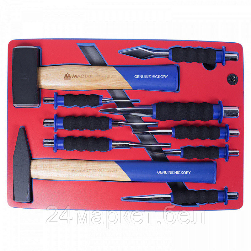 МАСТАК 5-9010 МАСТАК Набор ударно-режущего инструмента, ложемент, 10 предметов