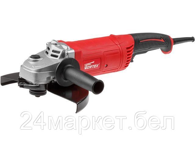 Двуручная углошлифмашина WORTEX AG 2326 в кор. (2600 Вт, диск 230х22 мм, плавный пуск, поворотная рукоятка) AG232600019