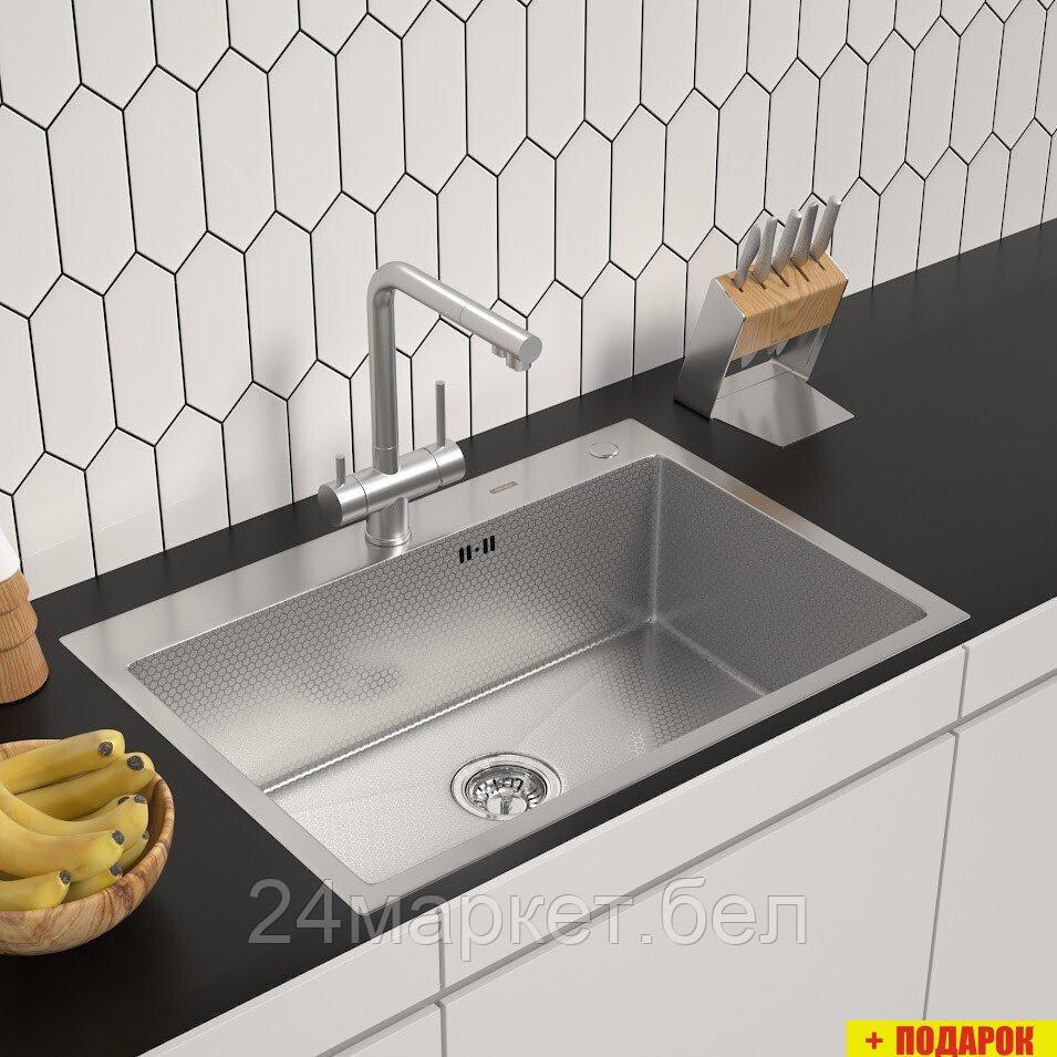 Кухонная мойка ARFEKA ECO AR 700*500 SATIN DECOR