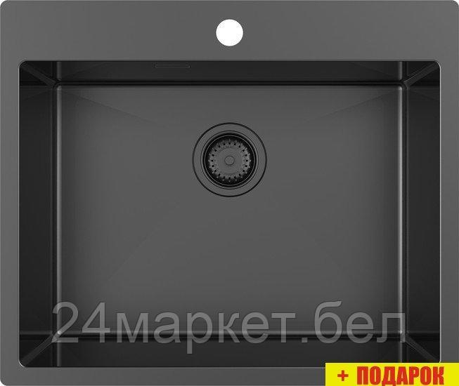 Кухонная мойка ZorG ZRN 5060 Premium PVD Gunblack