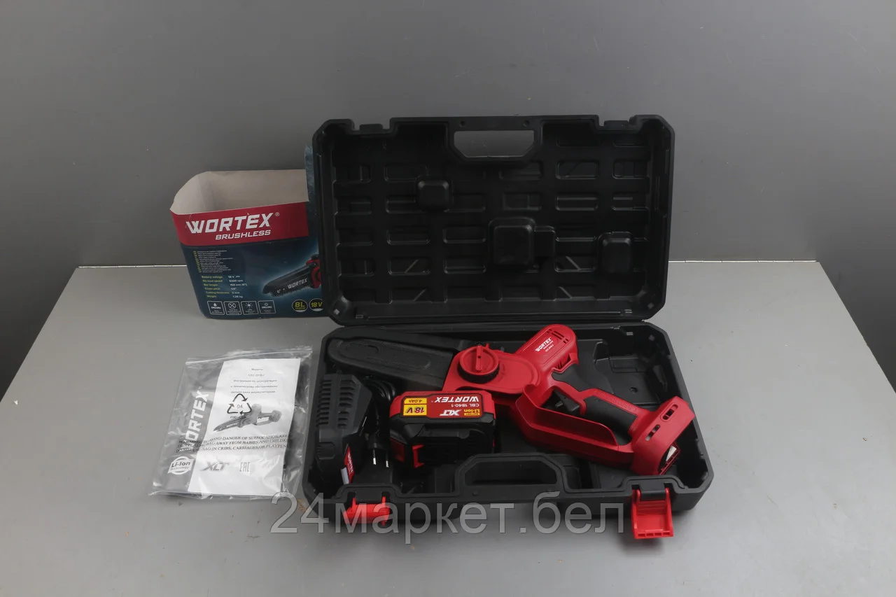 Аккум. мини-пила WORTEX CEC 2518-2 в чем. ALL1 XLT SET БЕСЩЕТ., 18 В, 15 см уцененный (0435669225)
