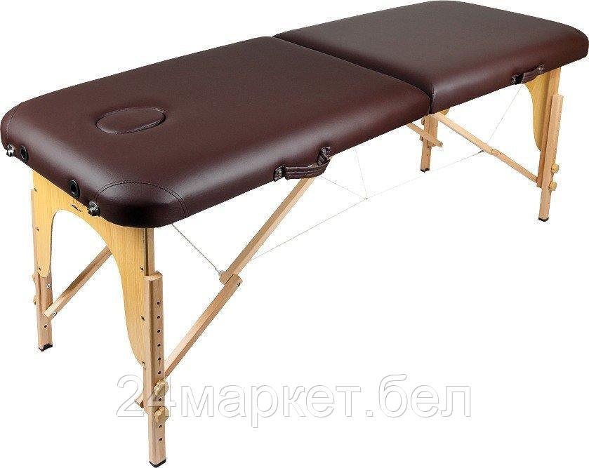 Массажный стол Atlas Sport складной 2-с деревянный 60 см (коричневый)