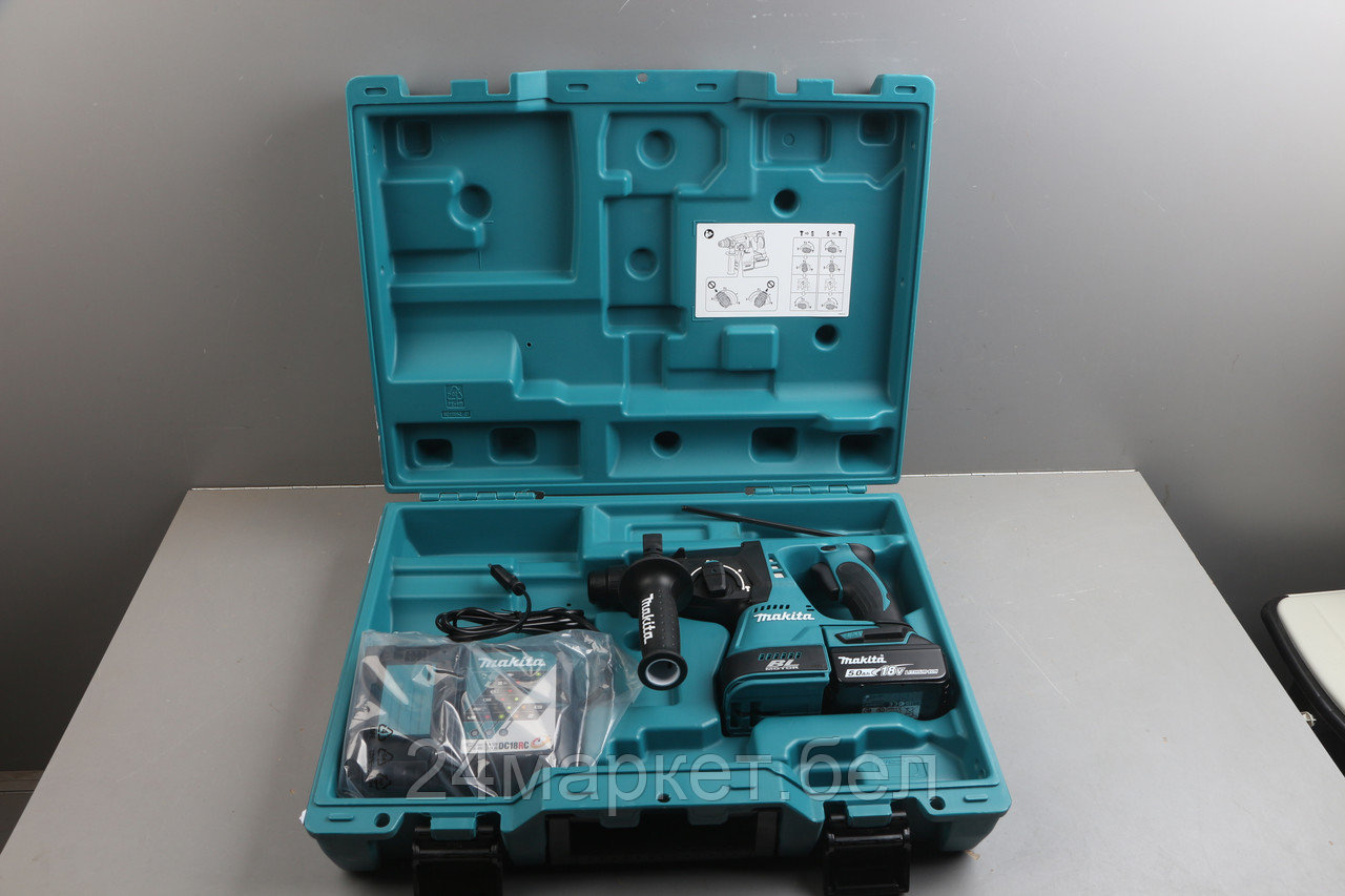 Аккум. перфоратор MAKITA LXT DHR 242 RT в кейсе уцененный (0113751492)