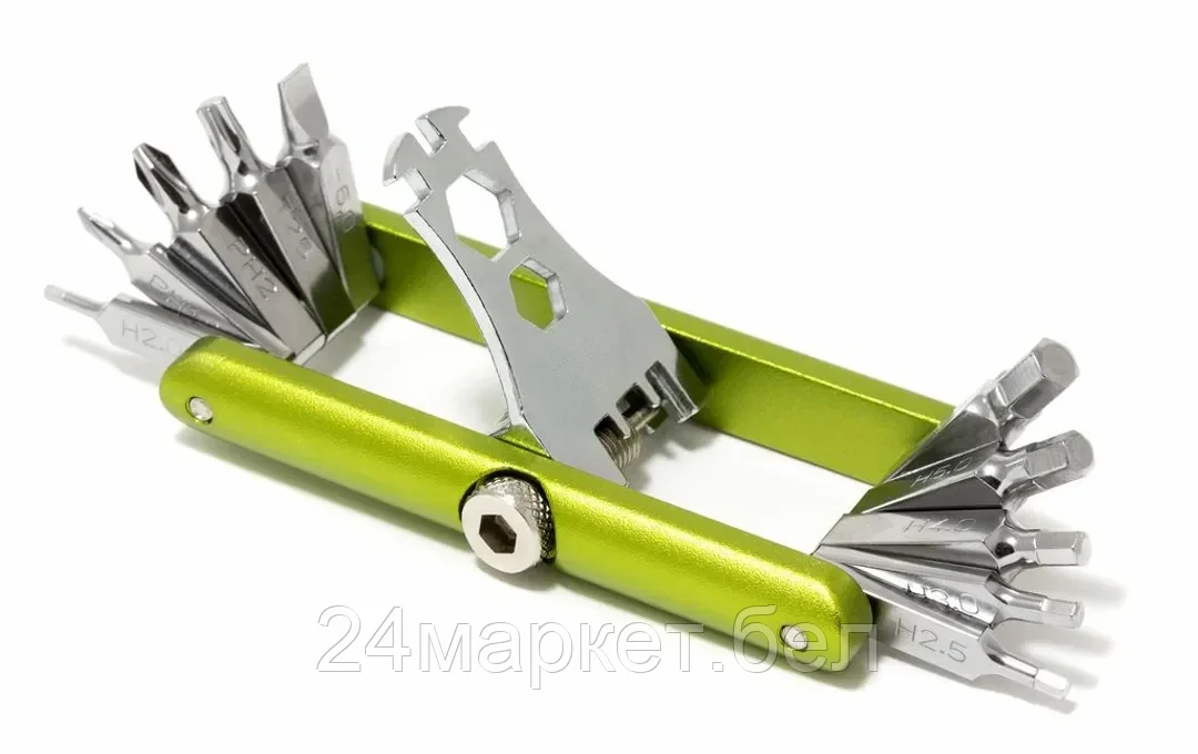 Набор ключей складной 11пр.(Н:2,2.5,3,4,5,6; PH;1,2; Т25; SL:6мм; HEX:3, 3.5, 4, 8, 10мм), в футляре BM-3041611