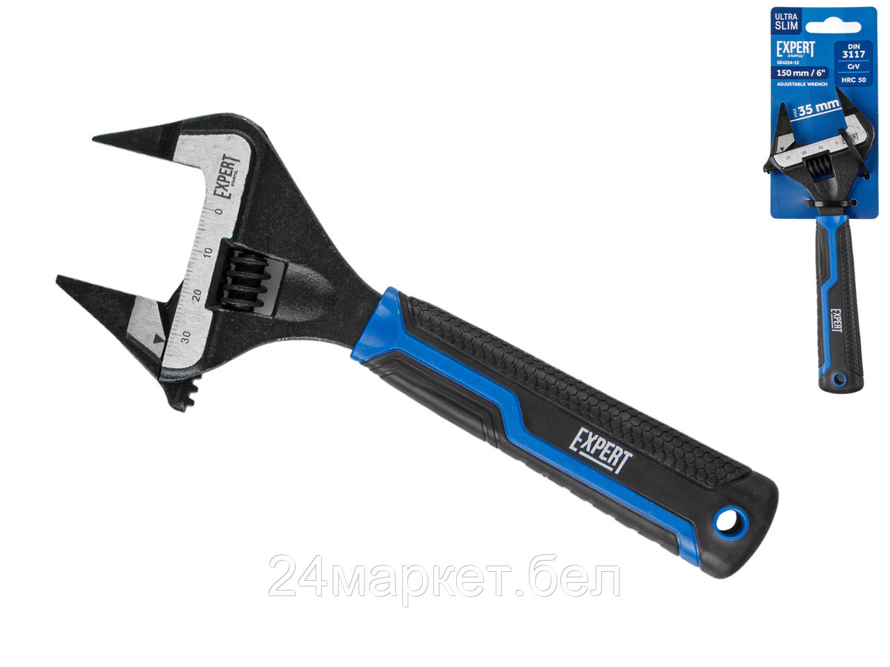 Ключ разводной с ультратонкими губками 150мм EXPERT STARTUL (SE4224-15) SE4224-15