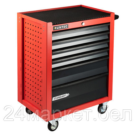 RUNTEC RTSTD-6R Тележка инструментальная 6 полочная Standart красная