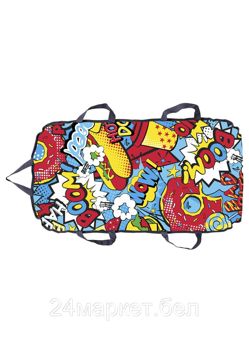 Ледянка прямоугольная Big Comfort (двухместная) (Pizza), TT.002.LDMD9.04.13.000 ТЯНИТОЛКАЙ