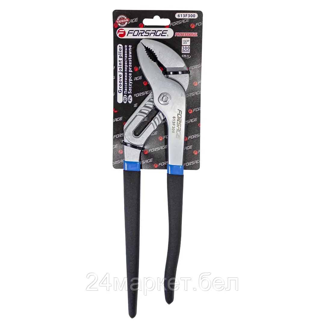 FORSAGE Пассатижи переставные Cr-V 12" -300мм, на блистере Forsage F-613F300