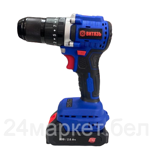 Ударная дрель-шуруповерт Витязь ДА-1020-У13М 18012027 (с 2-мя АКБ, кейс, набор оснастки)