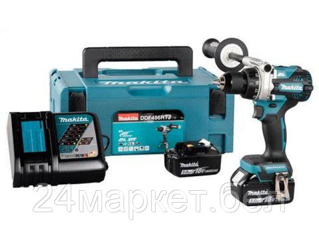 Аккум. дрель-шуруповерт MAKITA DDF 486 RTJ в чем. DDF486RTJ