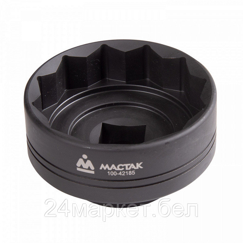 МАСТАК 100-42185 МАСТАК Головка торцевая двенадцатигранная для гаек ступицы Iveco 1", 85 мм
