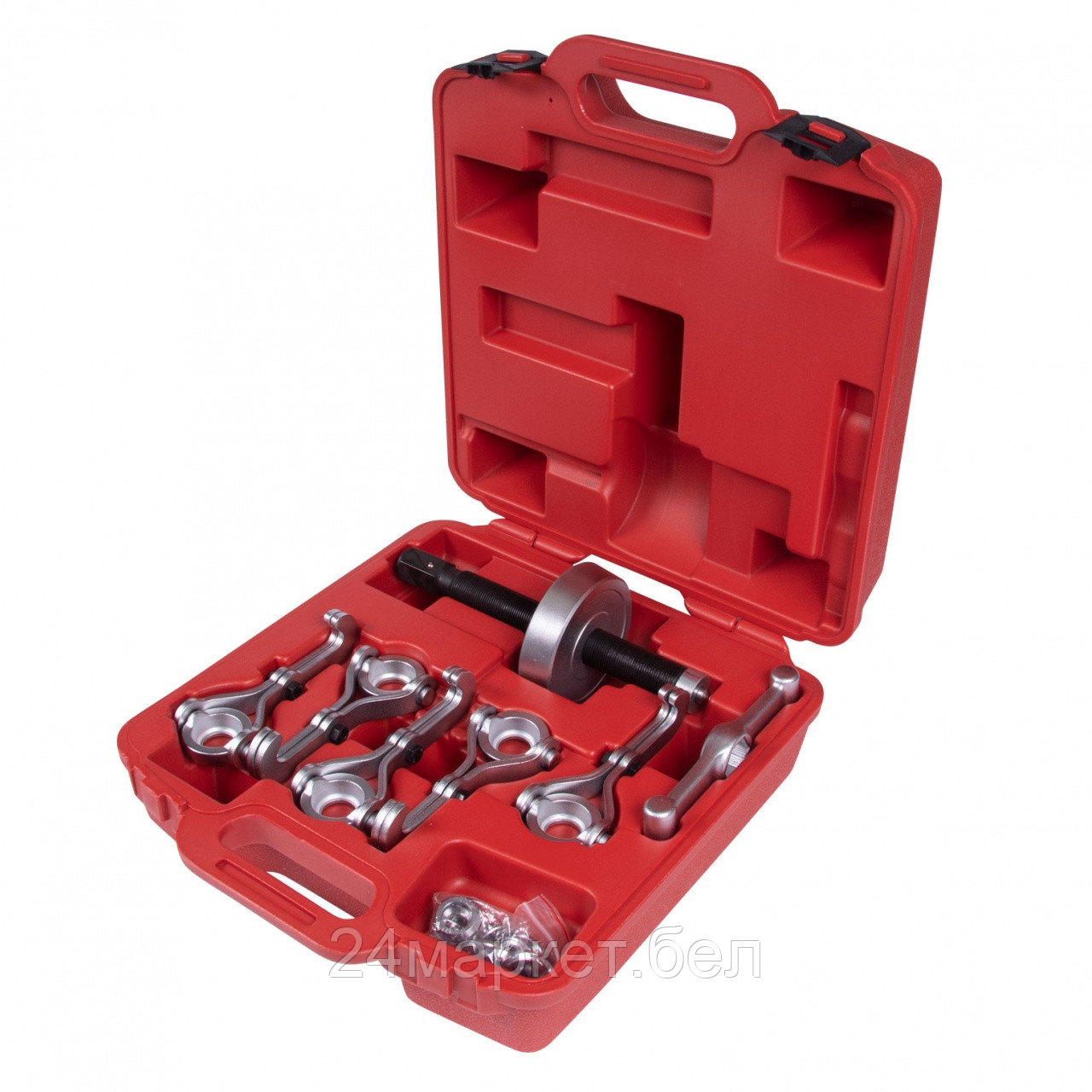 МАСТАК 100-41007C МАСТАК Набор для демонтажа ступиц колеса, до 250 мм, кейс, 7 предметов