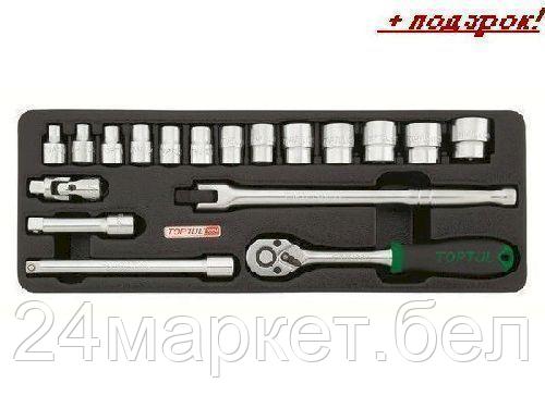Набор торцевых головок Toptul GCAT1808 18 предметов