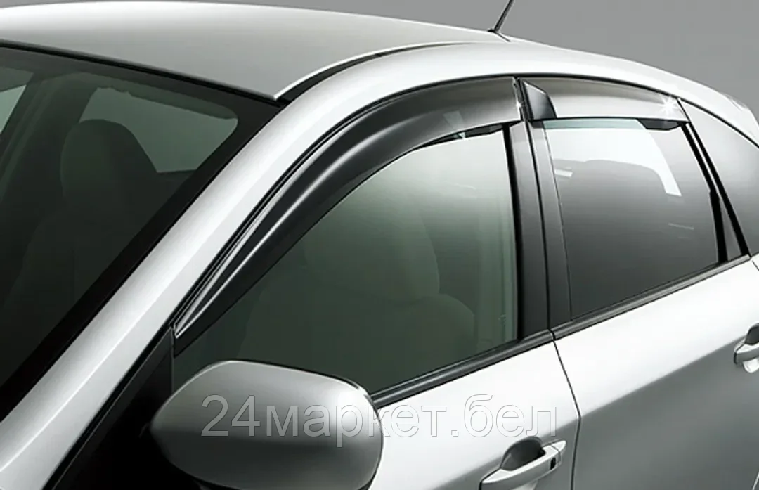 .KING Ветровик (312) BMW-5 E-60 2003г.-> SEDAN с хромом (4пр) .KING RAIN RACE