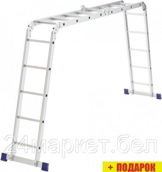 Лестница-трансформер СибрТех 97884 2х4+2х5 ступеней