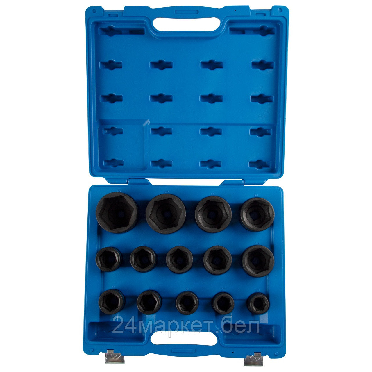 KING TONY 6424MP KING TONY Набор ударных торцевых головок 3/4", шестигранные, 24-65 мм, 14 предметов