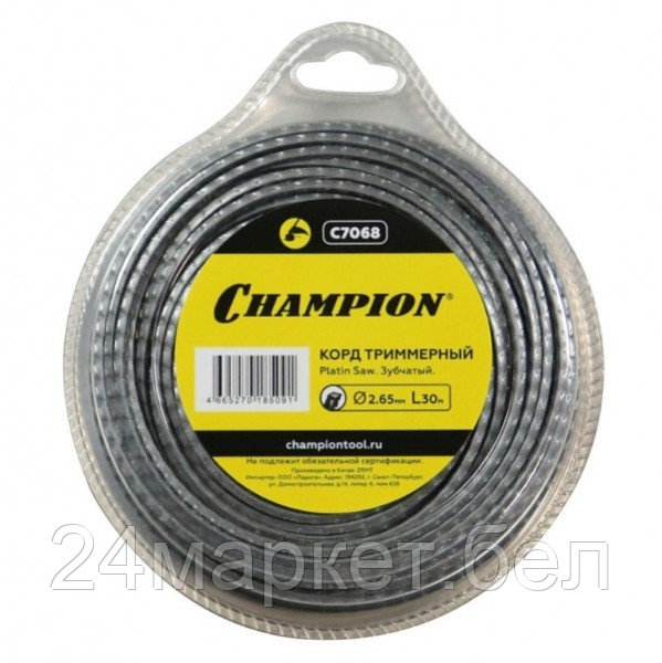 Корд для триммера, 2,65 мм*30м (зубчатый) Platin Saw (C7068)