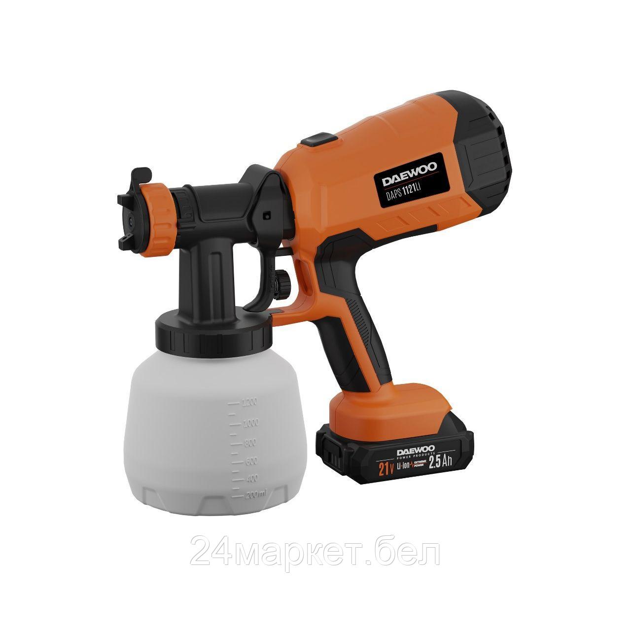 Краскораспылитель Daewoo Power DAPS 1121Li Set (с 1-им АКБ, сумка)