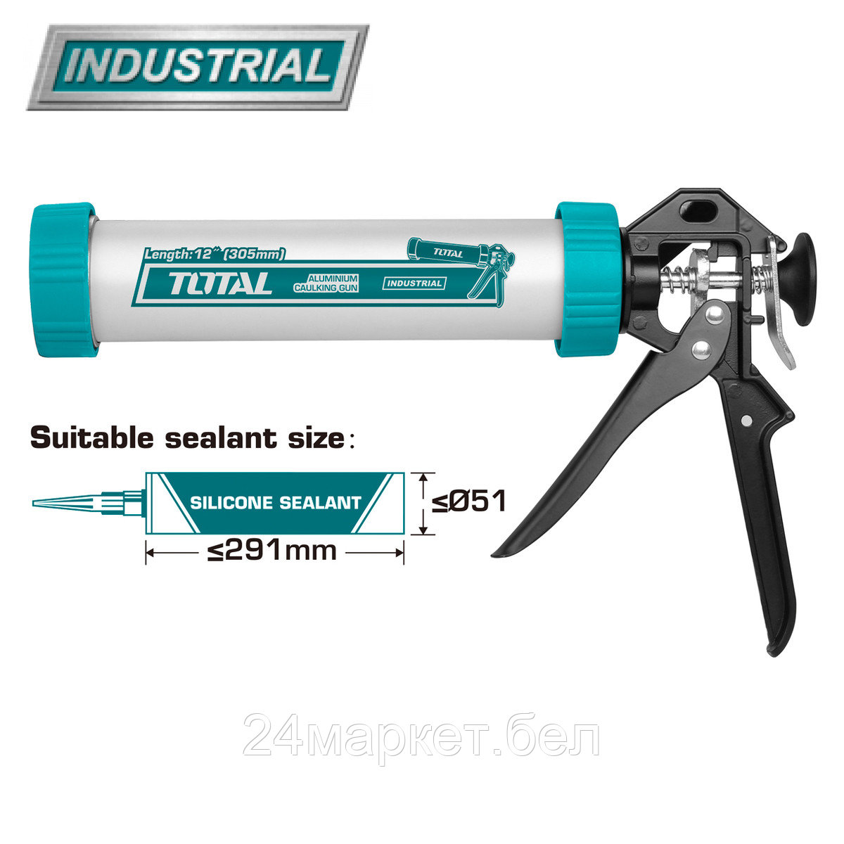 Пистолет для герметика Total THT20112