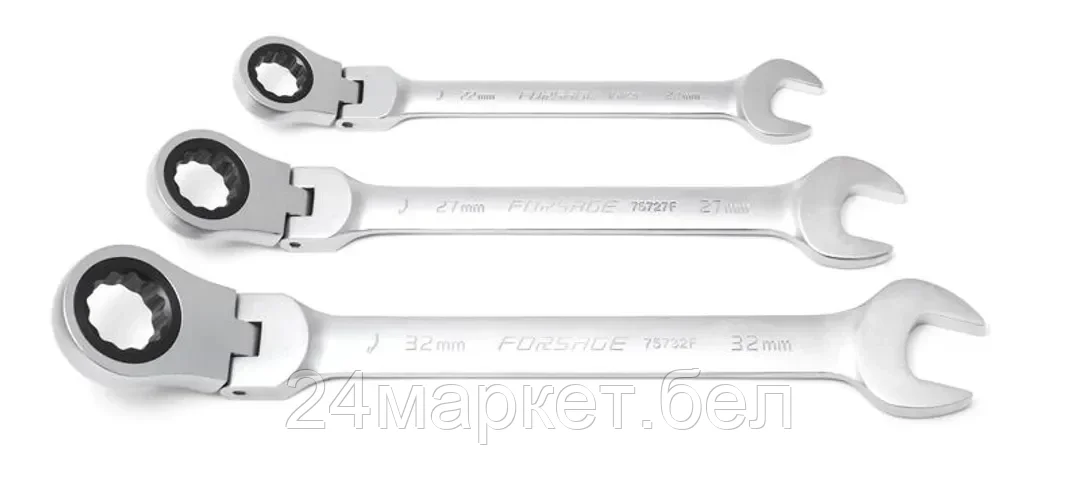 Ключ комбинированный трещоточный с шарниром 30мм F-75730F