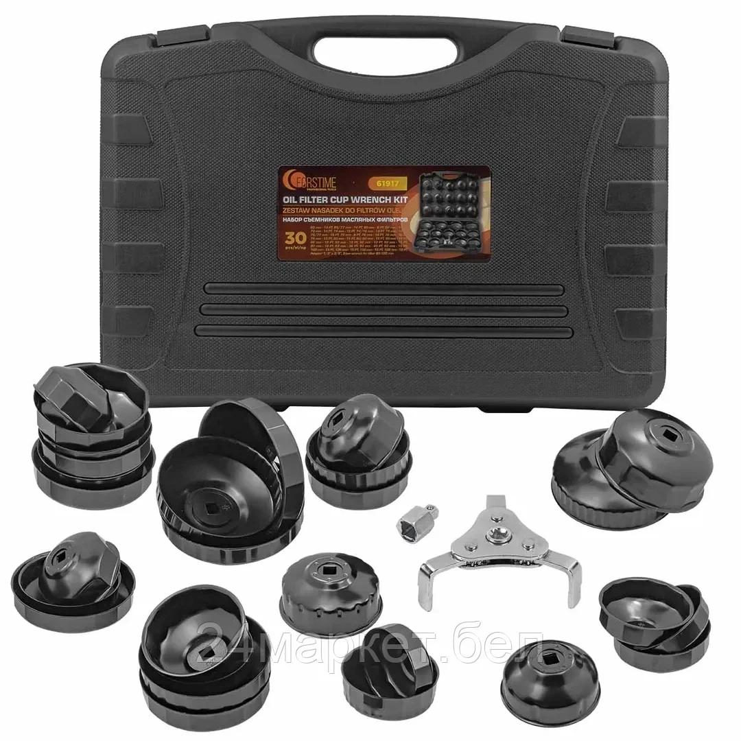 FT-61917 FORSTIME Головки для обслуживания масляных фильтров, набор 30пр.