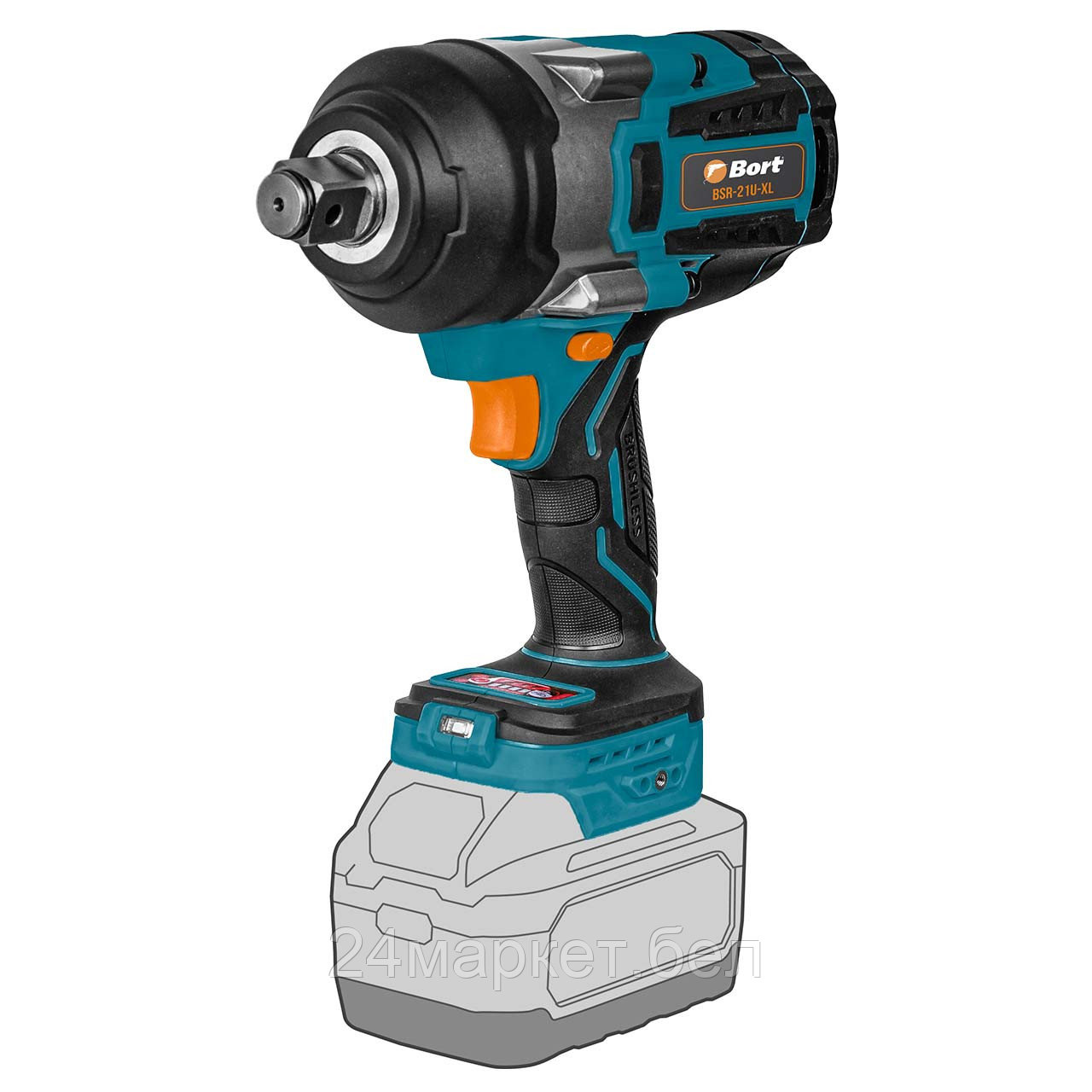 Гайковерт Bort BSR-21U-XL 93418644 (без АКБ, кейс)