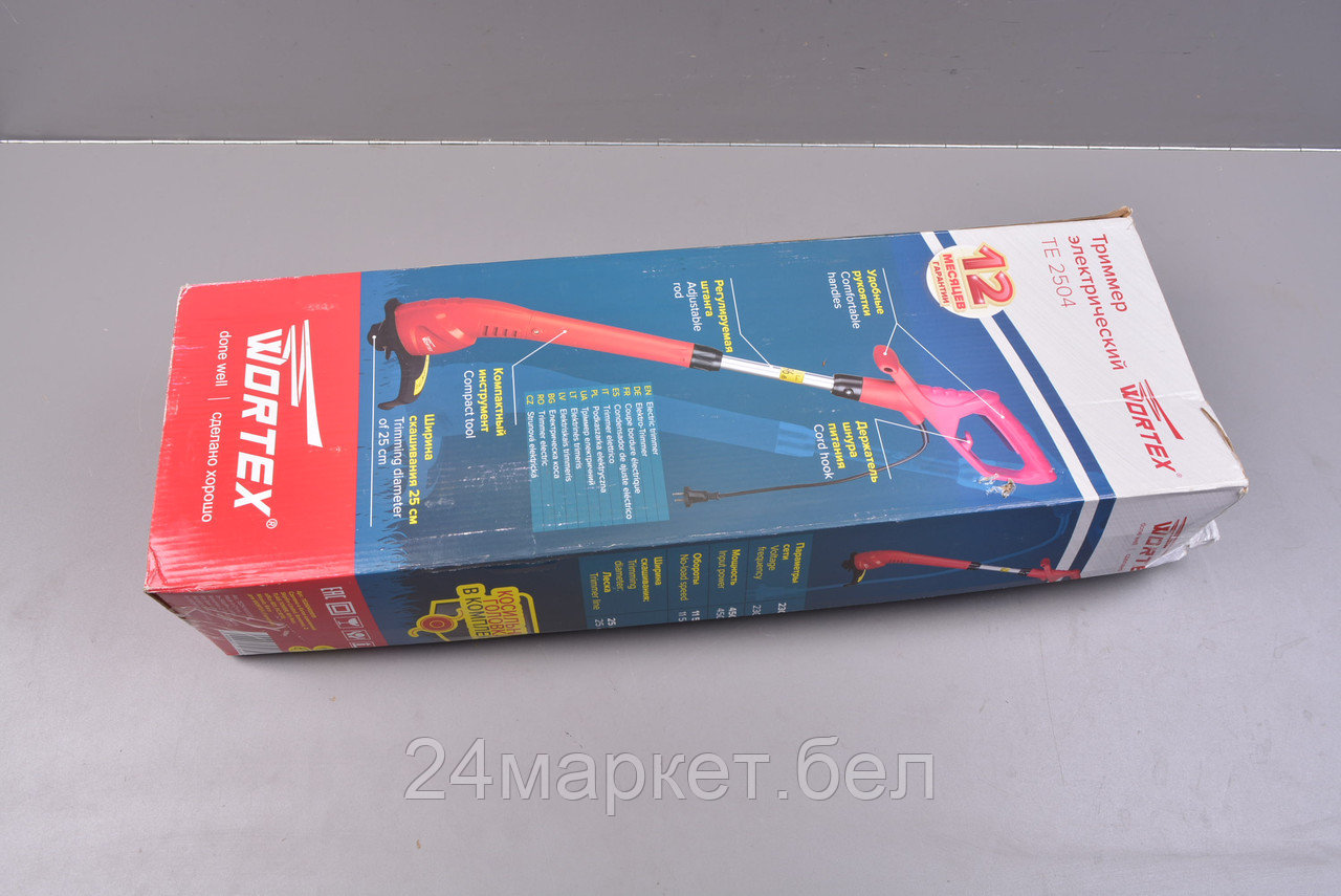 Триммер WORTEX TE 2504 450 Вт, шир.скаш.25 см уцененный (0424079712)