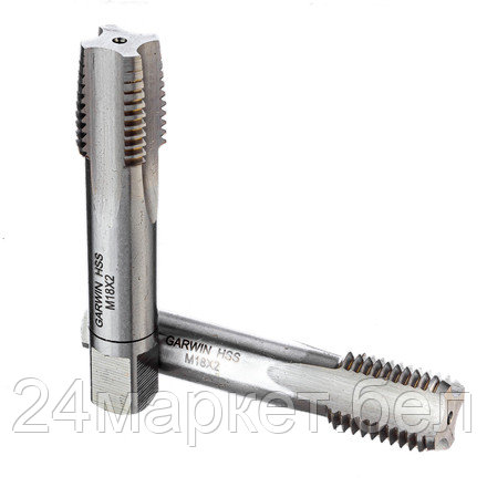GARWIN INDUSTRIAL GM-TF180200 Метчики ручные Mf18x2.0, DIN 2181, HSS, 6H, комплект из 2 штук