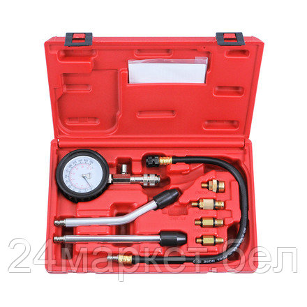 Licota ATP-2075 Компрессометр бензиновый, набор с гибкой, 2-мя жесткими насадками и переходниками