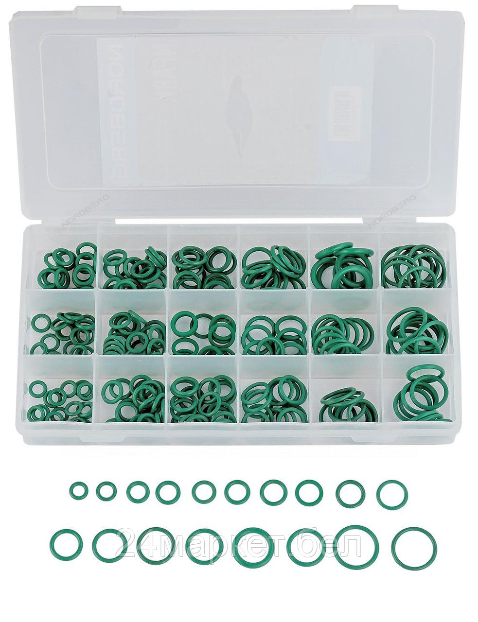 NORDBERG NFA8K Набор уплотнительных колец для систем кондиционирования, 270 шт.