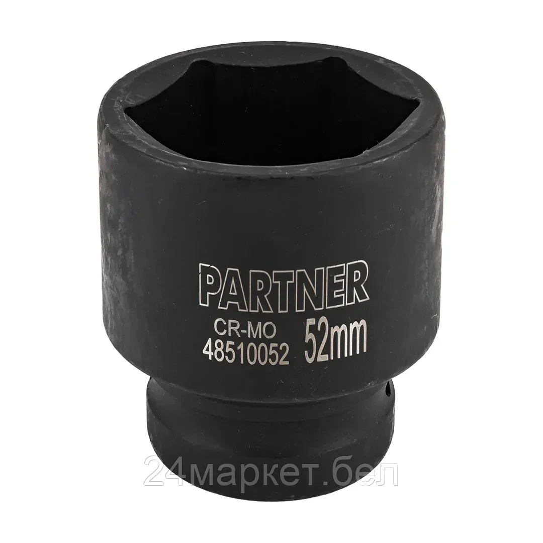 Головка ударная глубокая, 52мм (6гр) 1" PA-48510052
