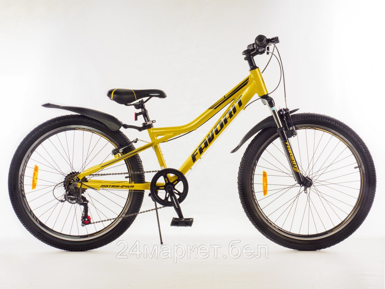 Двухколесный велосипед FAVORIT, модель MATRIX-24VA, MTX24V12YL-AL Favorit